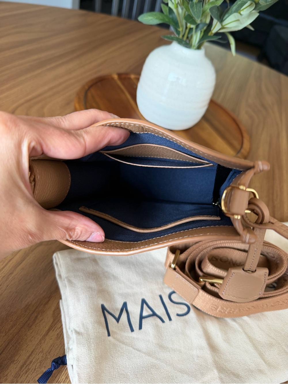 MAISON DE SABRE - Mini Saddle Bag in Sandstone Brown with Charms 🍊- BRAND NEW - Picture 8 of 12